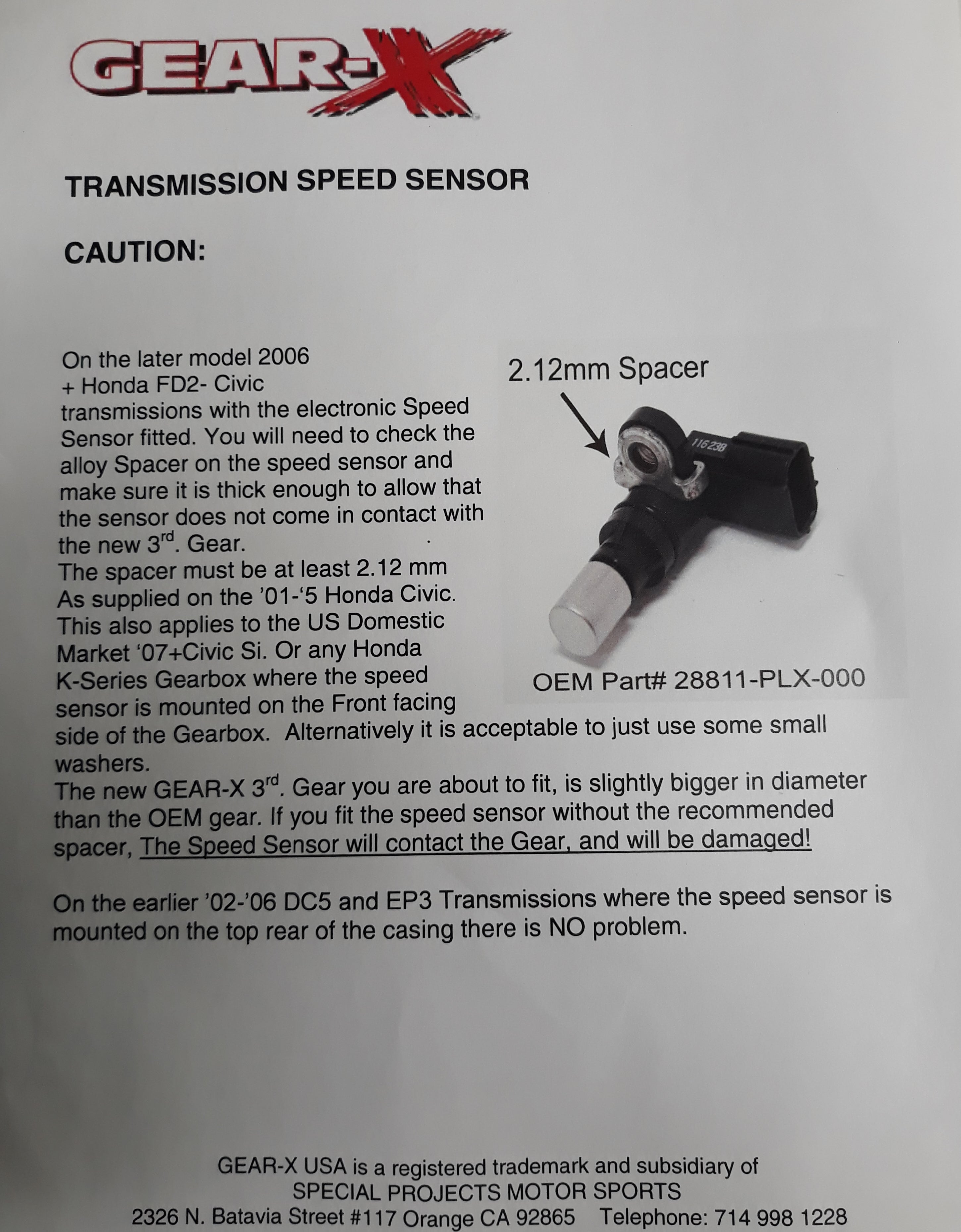 GEAR-X HONDA K SERIES DRAG KIT II