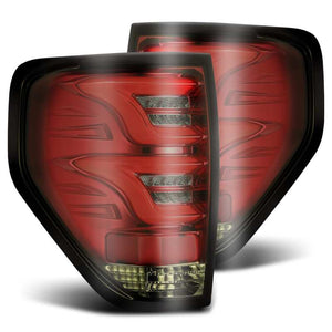 AlphaRex 09-14 Ford F-150 (Excl Flareside Truck Bed Models) PRO-Series LED Tail Lights Red Smoke