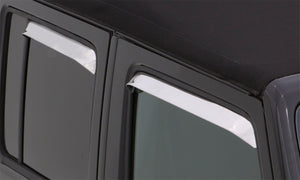 AVS 85-90 Buick Electra Ventshade Front & Rear Window Deflectors 4pc - Stainless