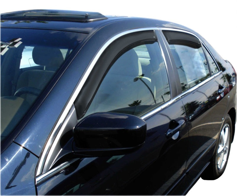 AVS 03-07 Honda Accord Ventvisor In-Channel Front & Rear Window Deflectors 4pc - Smoke
