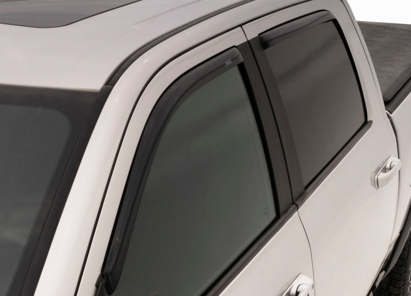 AVS 07-13 Chevy Silverado 1500 Ext. Cab Ventvisor Front & Rear Window Deflectors 4pc - Smoke