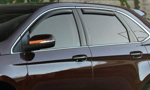 AVS 07-12 Hyundai Santa Fe Ventvisor In-Channel Front & Rear Window Deflectors 4pc - Smoke