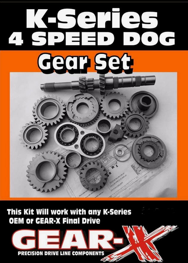 GEAR-X HONDA K- SERIES FOUR SPEED DOGBOX GEAR SETS – Tall Pines Racing