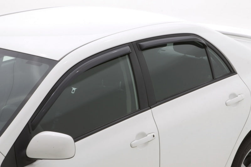 AVS 09-13 Toyota Corolla Ventvisor In-Channel Front & Rear Window Deflectors 4pc - Smoke